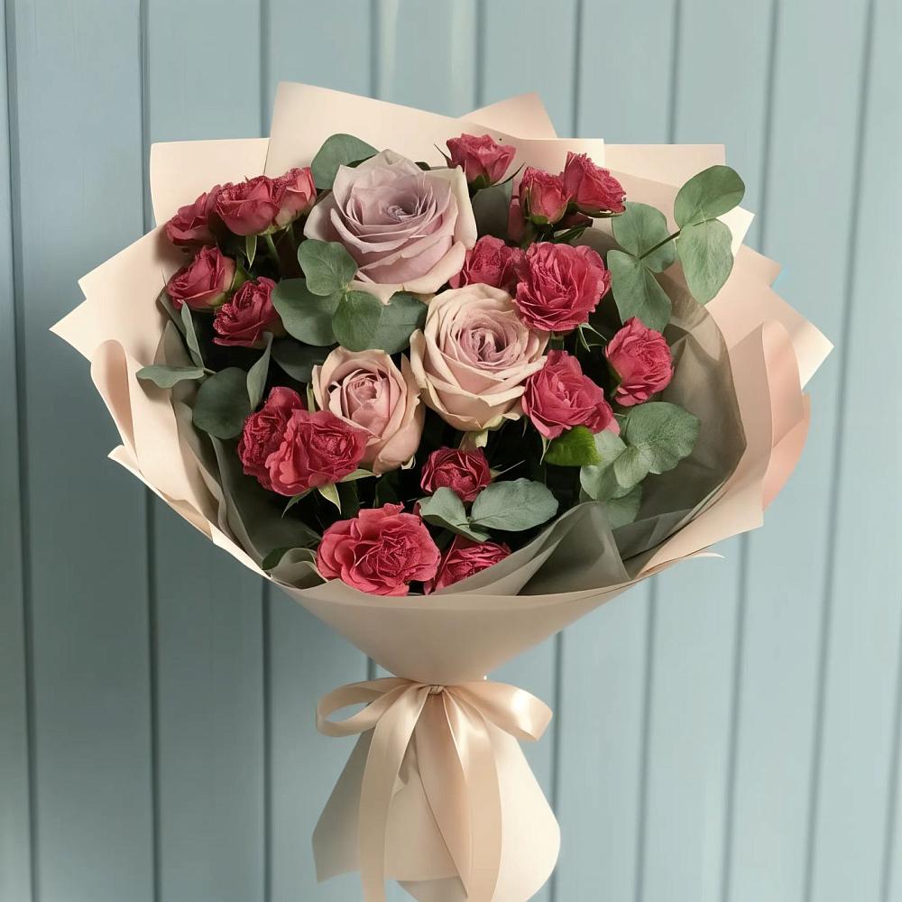 Букет цветов из: Гвоздики и Розы в Правдинске