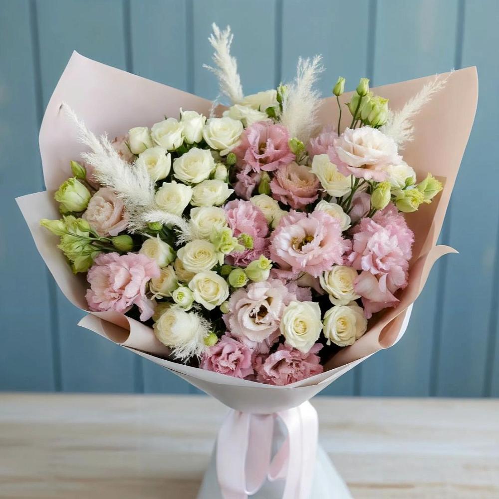 Букет цветов из: Альстромерии и Розы в Правдинске