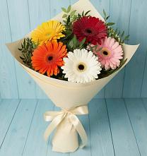 Букет цветов из:  Герберы в Правдинске