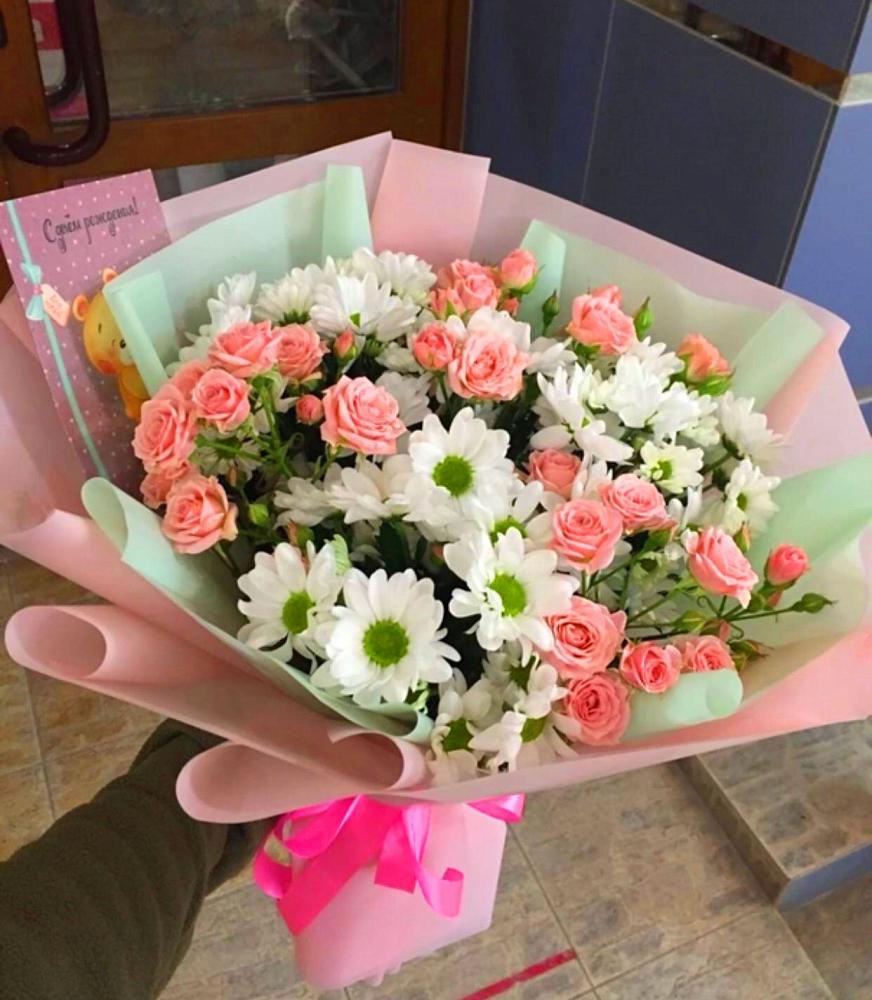 Букет цветов из: Розы и Хризантемы в Правдинске