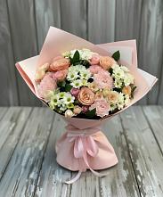 Букет цветов из:  Гвоздики, Розы и Хризантемы в Правдинске