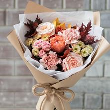 Букет цветов из:  Гвоздики, Хризантемы и Розы #REPLACE_PRED# Правдинске