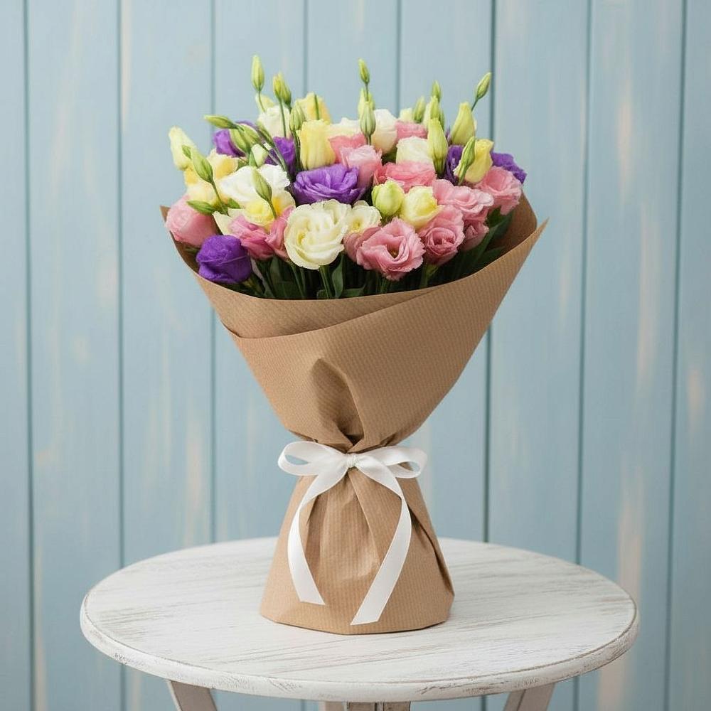 Букет цветов из: Лизиантусы в Правдинске