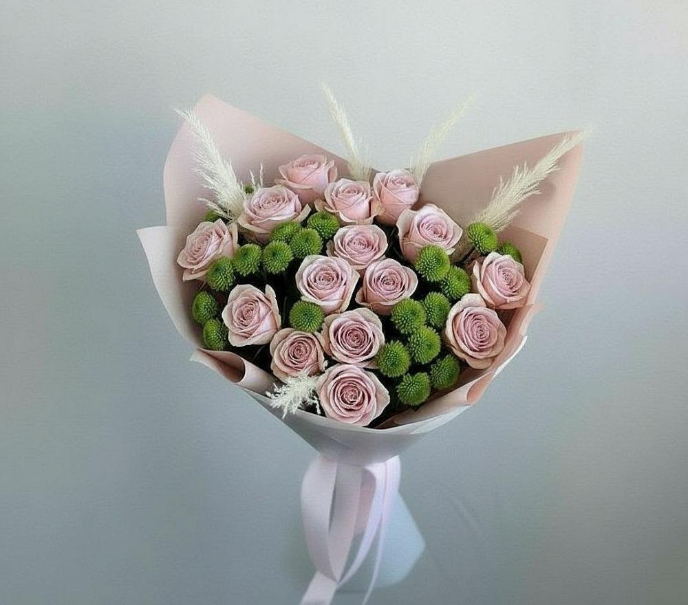 Букет цветов из: Розы и Хризантемы в Правдинске