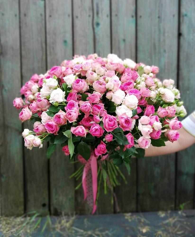 Букет Розовые кустовые розы Натали и Лав Лидия в Правдинске