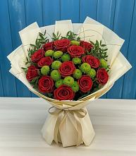 Букет цветов из:  Розы и Хризантемы в Правдинске