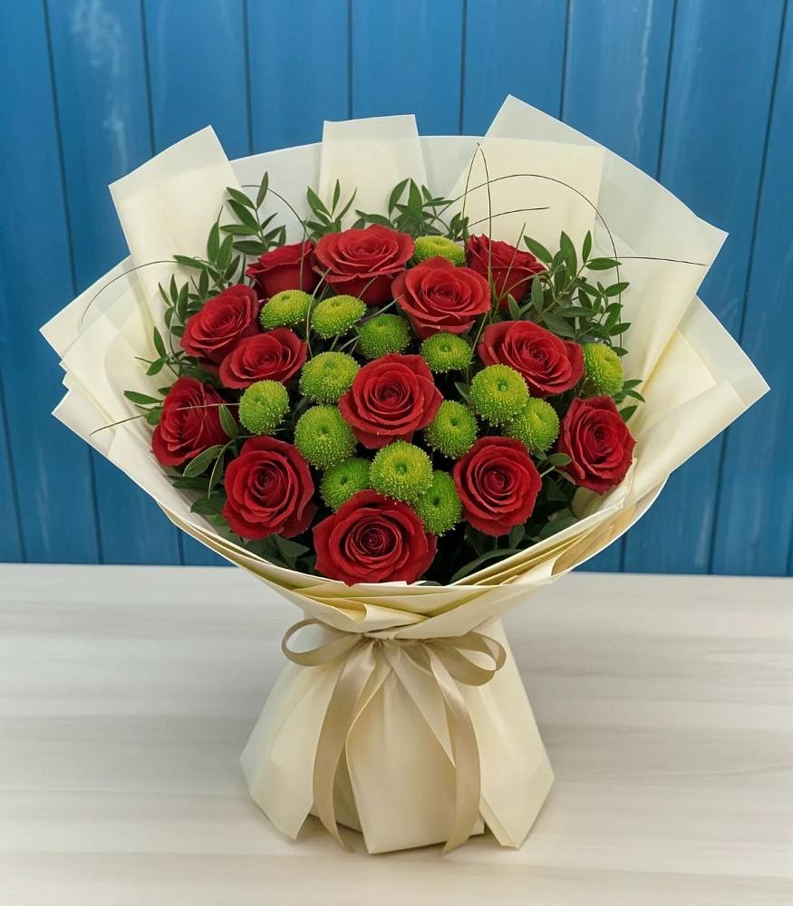 Букет цветов из: Розы и Хризантемы в Правдинске