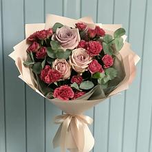 Букет цветов из:  Гвоздики и Розы в Правдинске