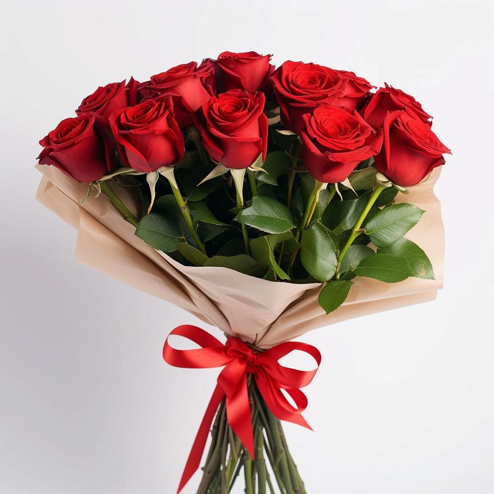 Букет 11 Красных роз Эдлесс Лав в Правдинске