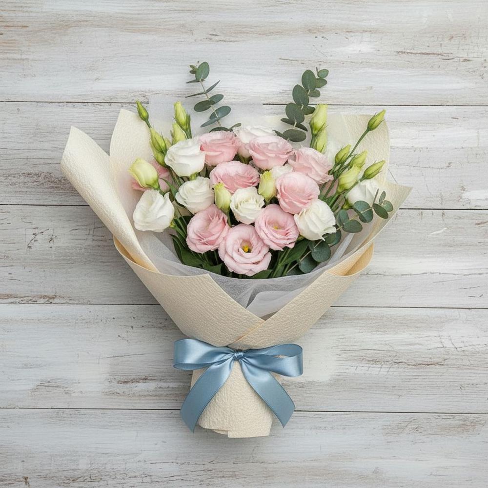 Букет цветов из: Лизиантусы в Правдинске